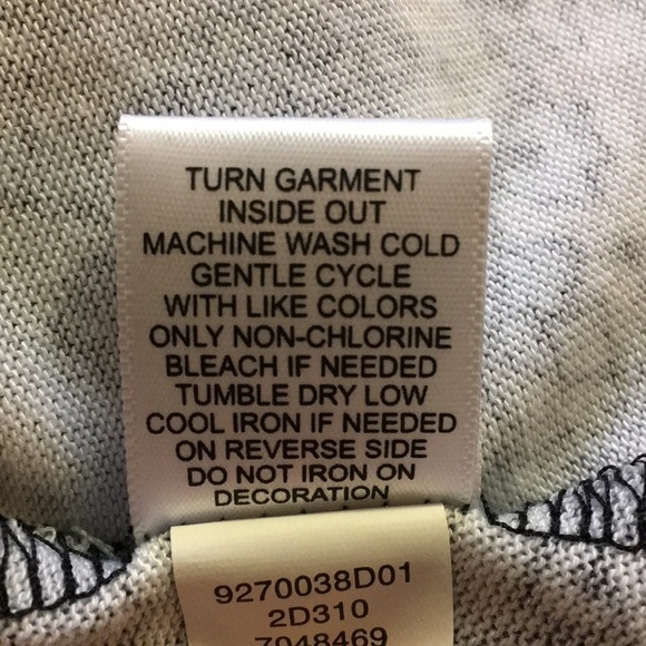 Unity World Wear | Gray/White Bell Sleeve Top S - Picture 5 of 5